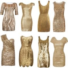 gold dress