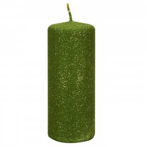 DEAD-57582-Henger-diszgyertya-csillamos-zold-GLITTER_1-1400x1400